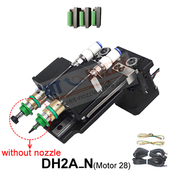 Double-Head Pick and Place Head Module DH2A_N without Juki Nozzle Move Up and Down On Z-axis