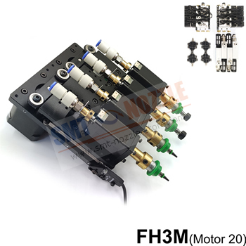 Four-Head Pick and Place Head Module FH3M Move Up and Down On Z-axis