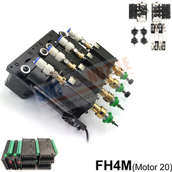 Four-Head Pick and Place Head Module FH4M Move Up and Down On Z-axis