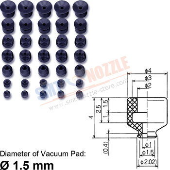 SMC Vacuum Pad Suction Cup PA/ZP2 Series &oslash;1.5mm