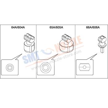 Yamaha Mounter YSM40 Nozzle 64A, 65A, 66A, 604A, 605A, 606A