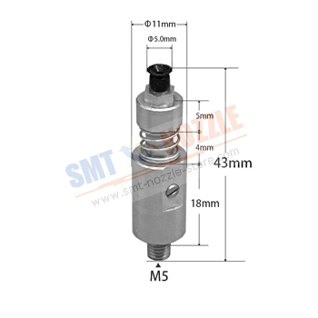 &oslash;5.0mm Strong Manipulator Vacuum Silicone Nozzle with Male Thread Suction Cup (Threaded joint, Detachable)