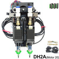 DIY SMT Head Set DH2A (Double-Head) - Double-Head Pick and Place Head Set DH2A(Juki Nozzle (Green / Black) + Nozzle Holder A (Black) + Double-Head Bracket Kit + Motor Driver)