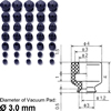 Customized Vacuum Pads (&oslash;3.0mm)