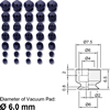Customized Vacuum Pads (&oslash;6.0mm)