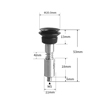 Strong Manipulator Vacuum Silicone Cup Nozzles with Single Bellows Pad (&oslash;20.0mm)