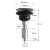 Strong Manipulator Vacuum Silicone Cup Nozzles with Single Bellows Pad (&oslash;30.0mm)