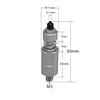 Strong Manipulator Vacuum Silicone Cup Nozzles with Male Thread Suction Cup (Threaded joint, Detachable) (&oslash;1.5mm)