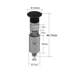 Strong Manipulator Vacuum Silicone Cup Nozzles with Male Thread Suction Cup (Threaded joint, Detachable) (&oslash;13.0mm)