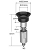 Strong Manipulator Vacuum Silicone Cup Nozzles with Male Thread Suction Cup (Threaded joint, Detachable) (&oslash;20.0mm)