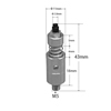 Strong Manipulator Vacuum Silicone Cup Nozzles with Male Thread Suction Cup (Threaded joint, Detachable) (&oslash;3.0mm)
