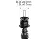 Customized Vacuum Suction Cup Nozzle (&oslash;8.0mm) for Yamaha Pick-and-place Machine